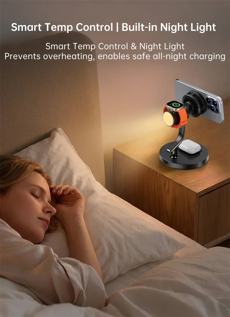 Wireless Charging Stand with Magnetic Fast Charge Feature