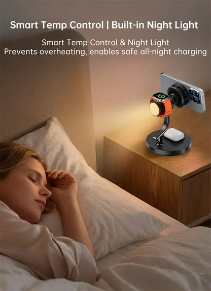 Wireless Charging Stand with Magnetic Fast Charge Feature