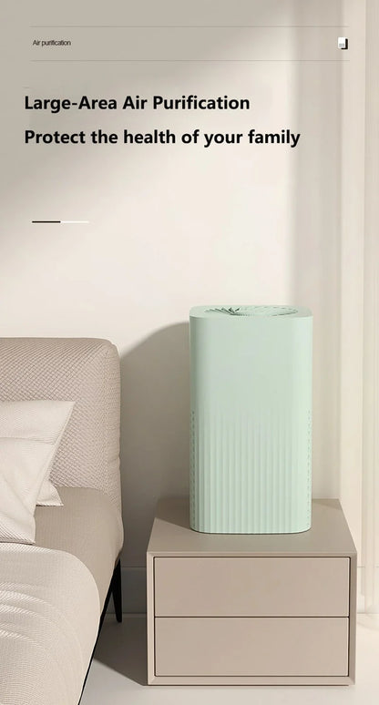 Compact HEPA Air Cleaner for Desktop Use