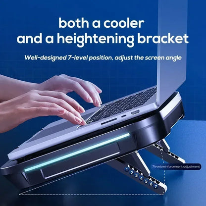 Cooling Pad for Laptops with Adjustable Design