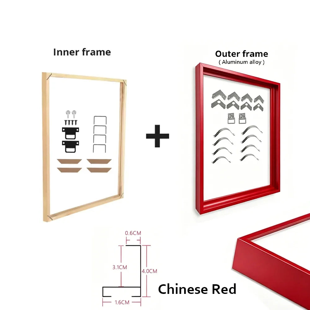 Canvas Frame Kit with Metal and Wooden Elements
