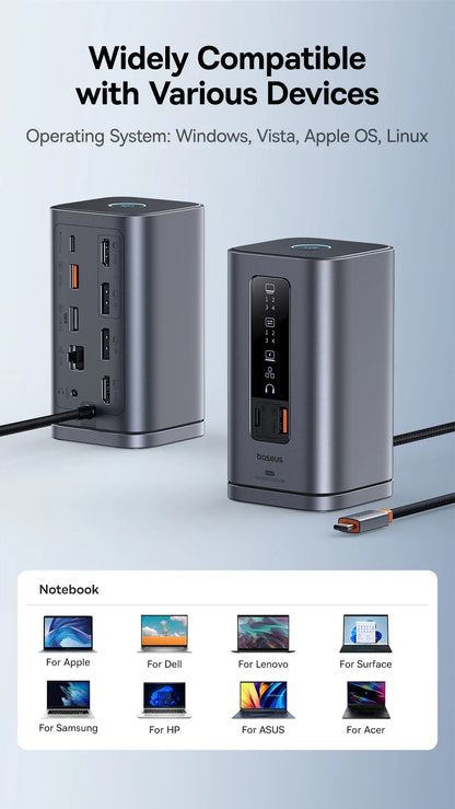 11-in-1 Multi-Port Docking Station
