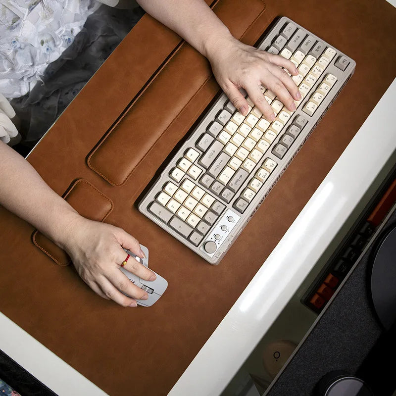 Waterproof PU Desk Mat Set for Stylish Office Spaces