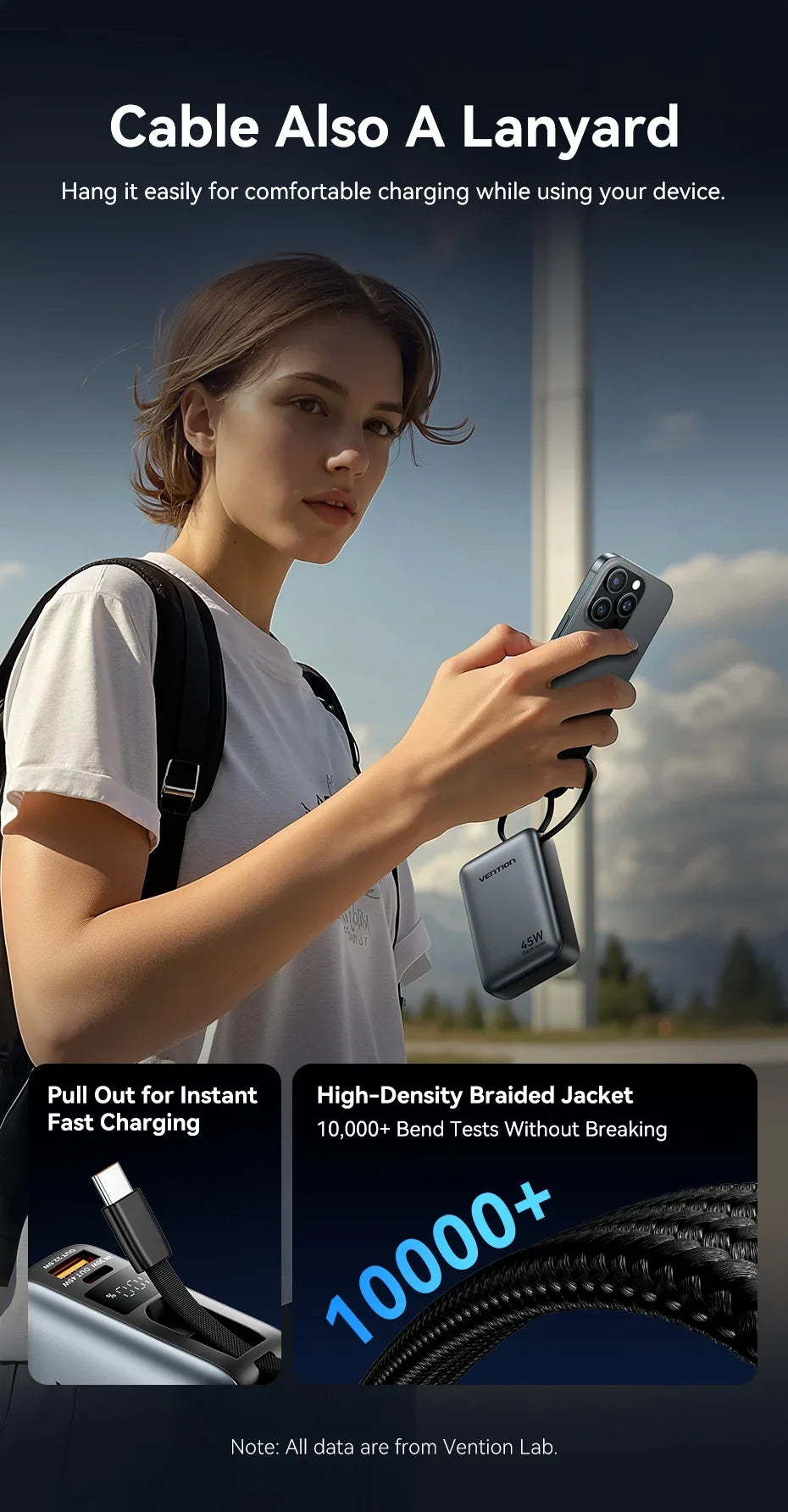 Power Bank with 45W Quick Charge Capability