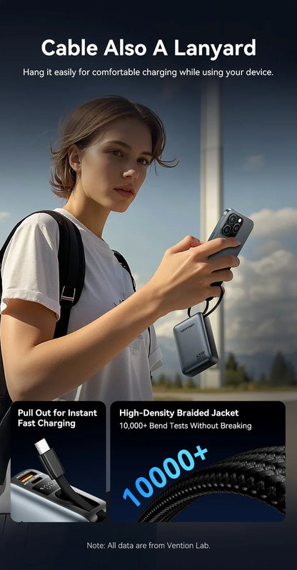 Power Bank with 45W Quick Charge Capability
