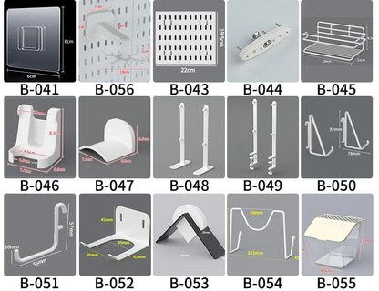 Vertical Pegboard Organizer for Desk Use