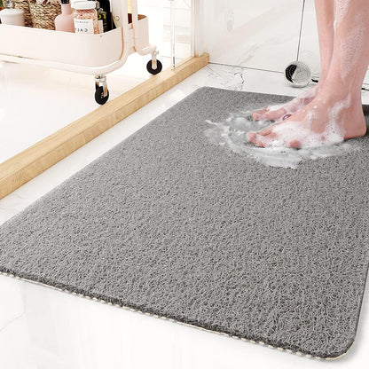 Slip-Resistant Bath Mat - Plush Fabric for Ultimate Safety
