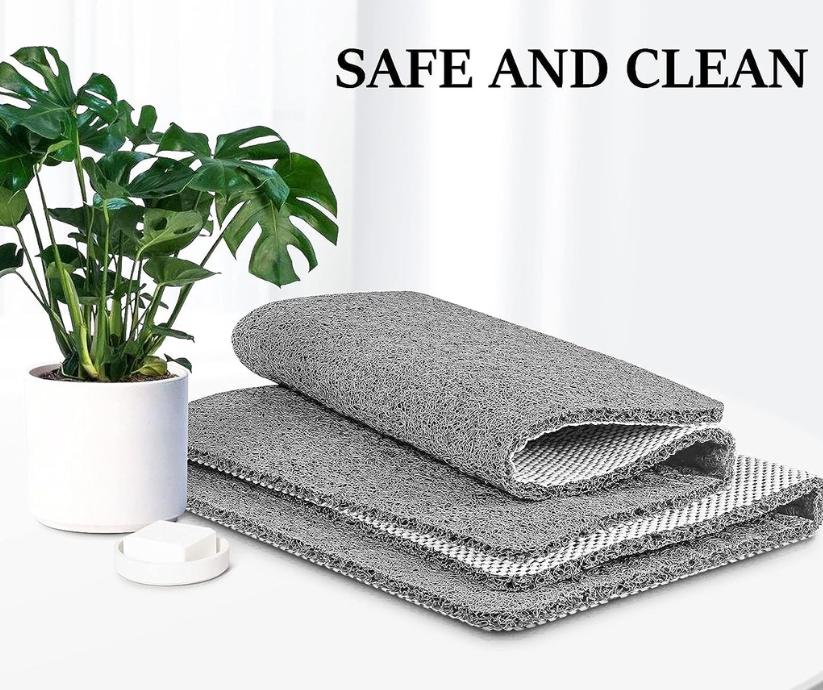 Slip-Resistant Bath Mat - Plush Fabric for Ultimate Safety