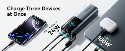 27000mAh Capacity Portable Power Bank