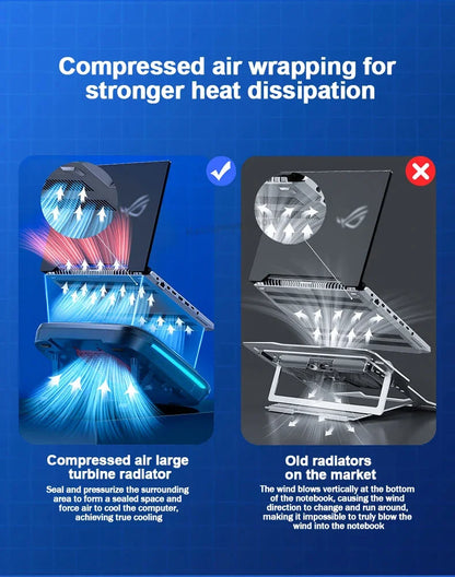 Cooling Pad for Laptops with Adjustable Design