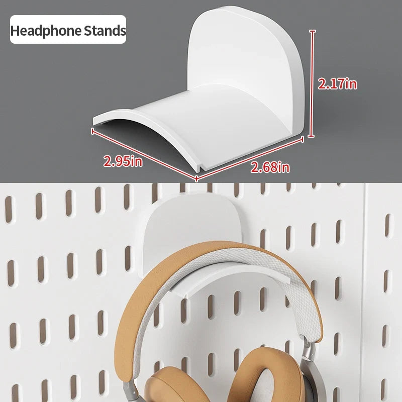 Desktop Organizer with Pegboard Design - Simple Setup, No Drilling Required