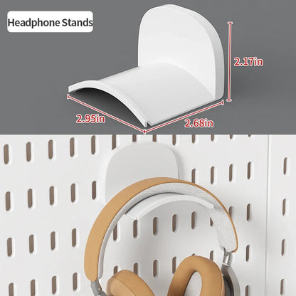 Desktop Organizer with Pegboard Design - Simple Setup, No Drilling Required
