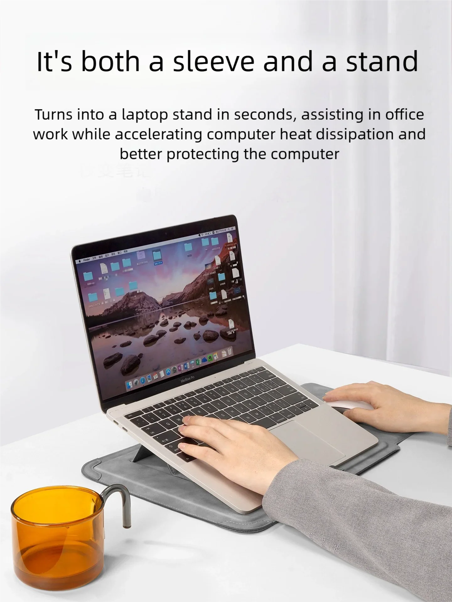 Protective Case for Laptop with Built-in Stand