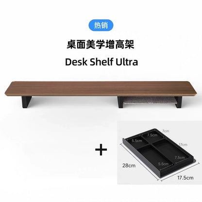 Wooden Monitor Stand in Black Walnut Finish