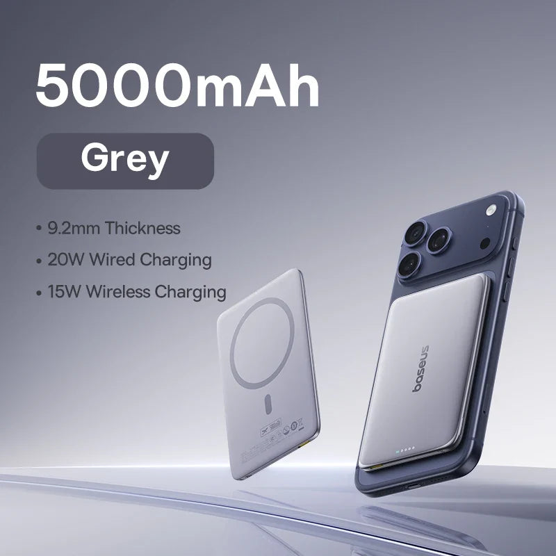 5K MagSafe Power Bank - Slim Portable Charger