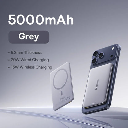 5K MagSafe Power Bank - Slim Portable Charger