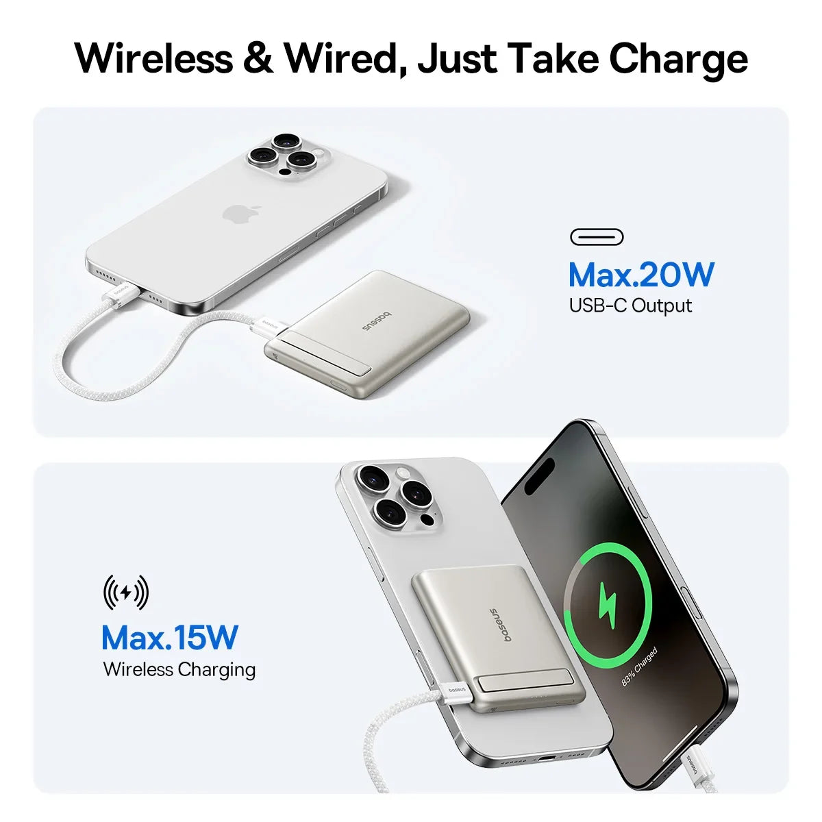 5000mAh Wireless Charger Portable Power Bank