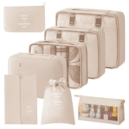 Set of Storage Cubes for Travel Packing