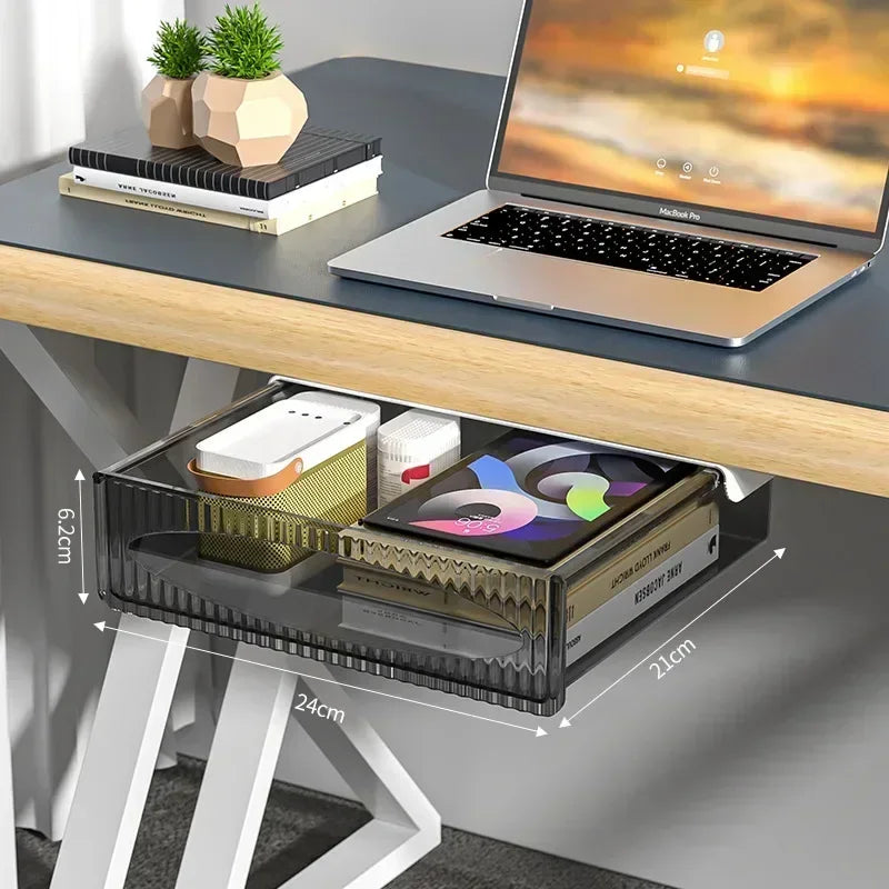 Retractable Under-Shelf Organizer for Hidden Storage