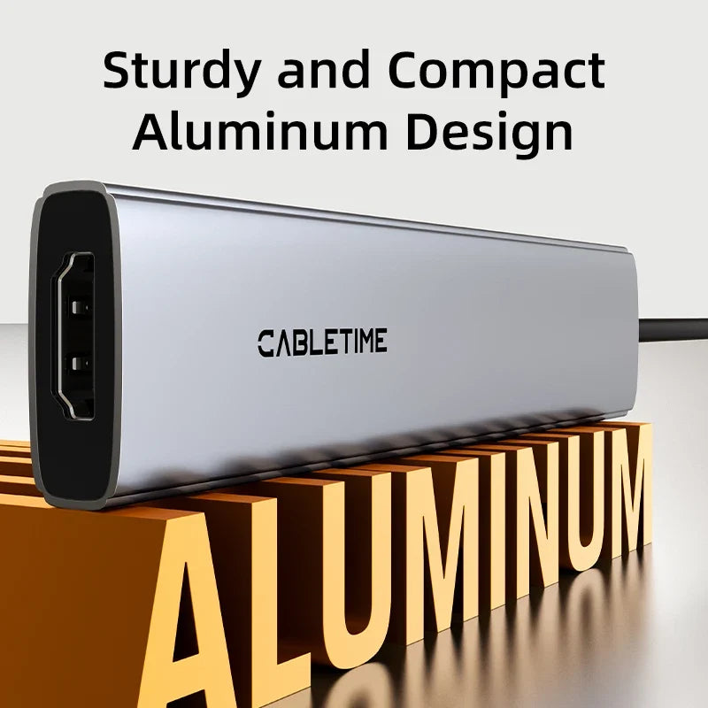 7-Port USB-C Hub with Multi-Function Connectivity