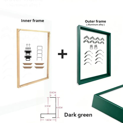 Canvas Frame Kit with Metal and Wooden Elements