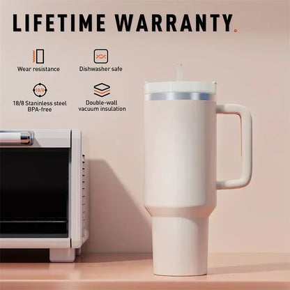 Water Bottle with Straw – Insulated Design
