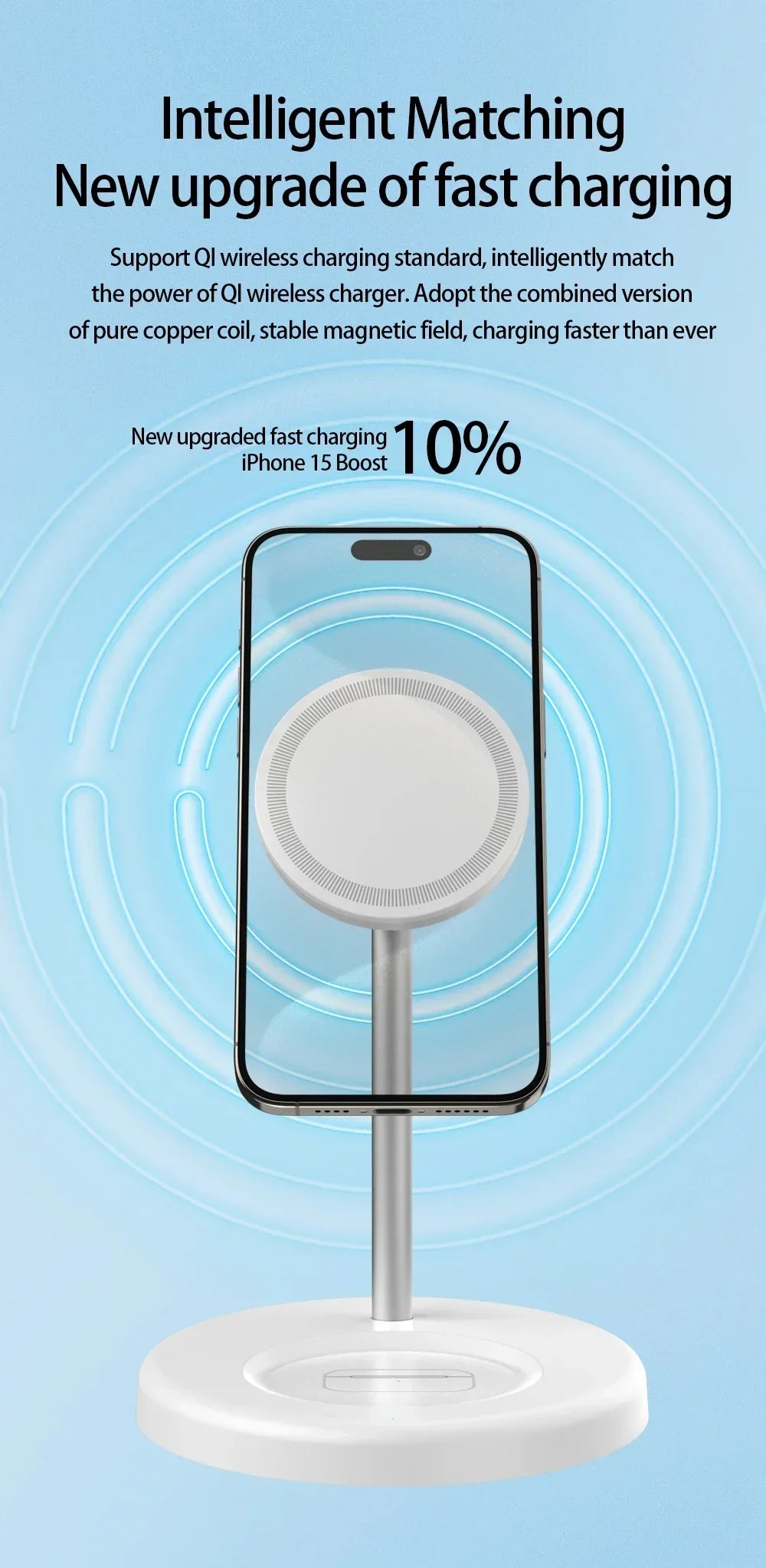 Dual Magnetic Wireless Charger Station