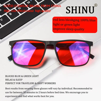 Red Lens Blue Light Blocking Glasses