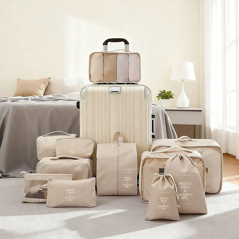 Set of Storage Cubes for Travel Packing
