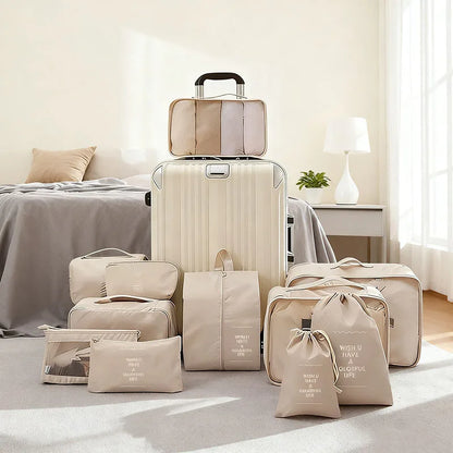 Set of Storage Cubes for Travel Packing