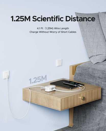 Power Strip with 4 Outlets and Surge Protection