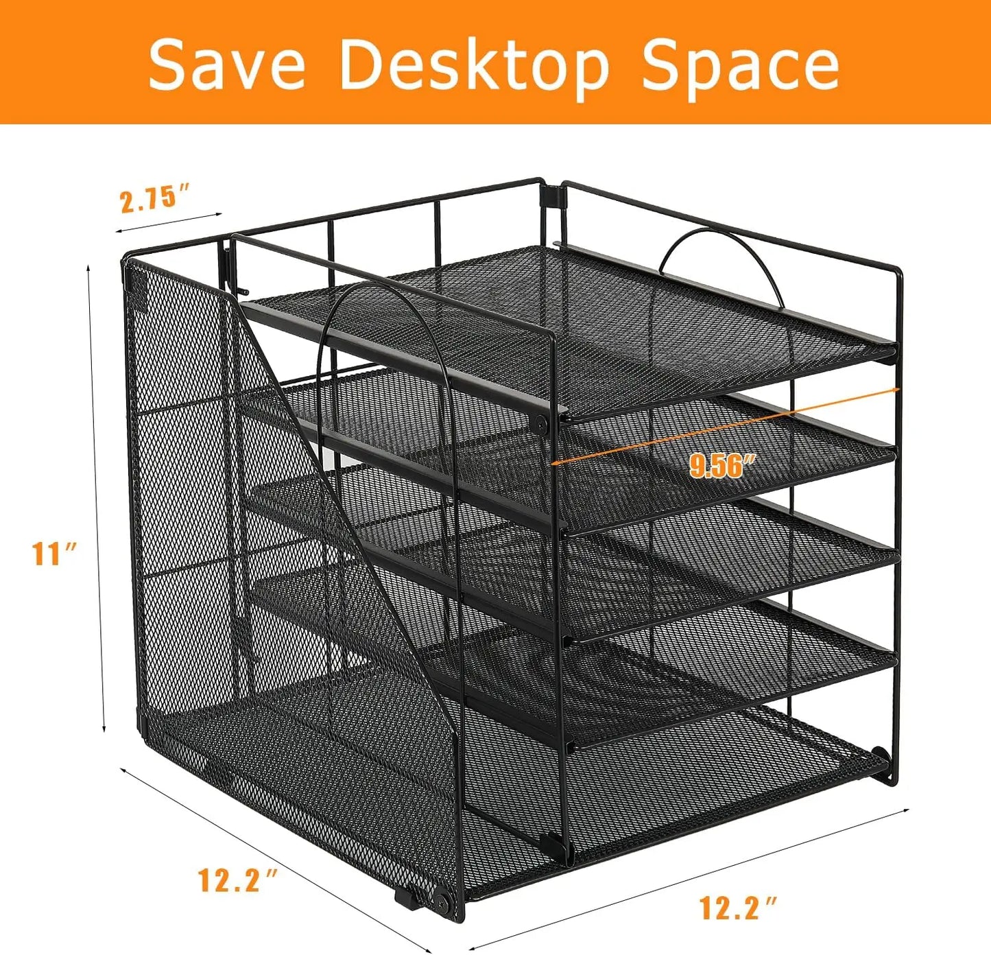 Desktop Organizer for Paper with 5 Tiers