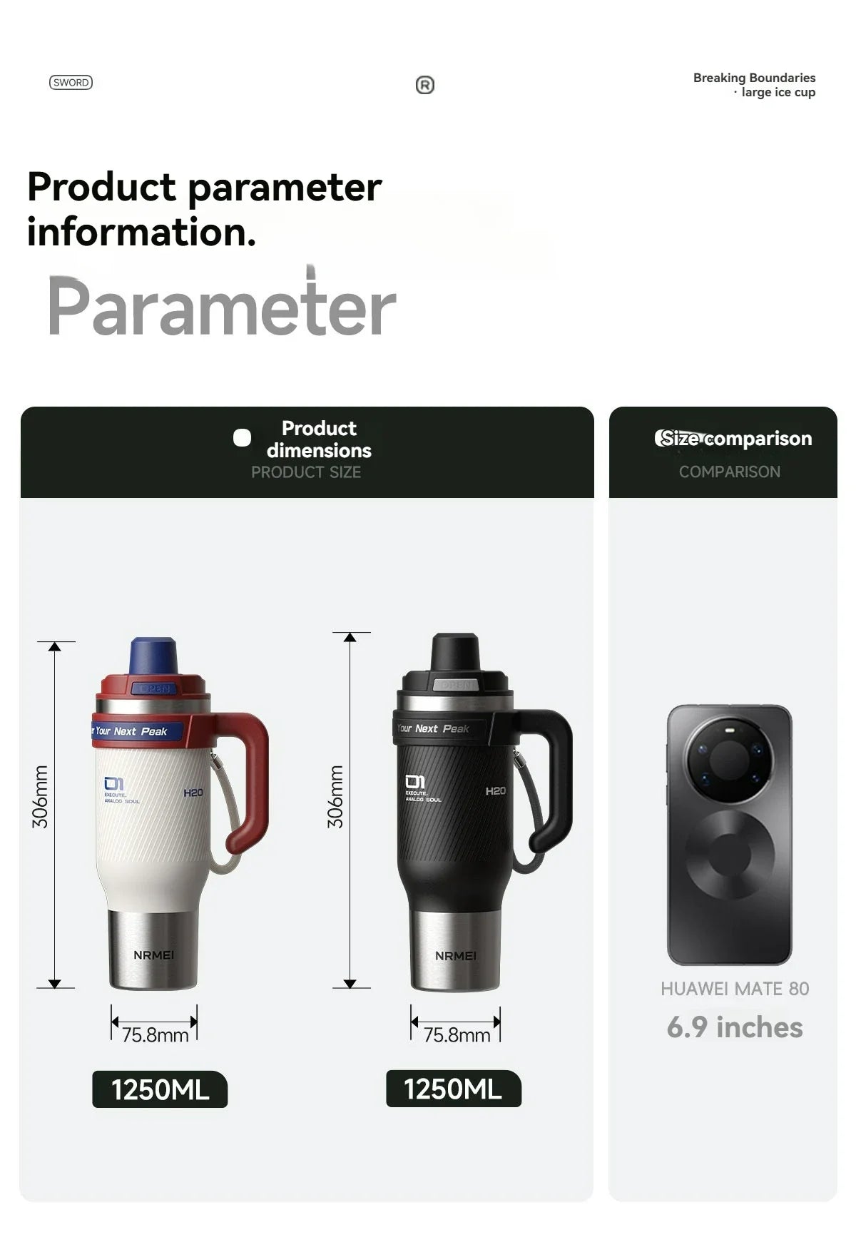Cold Ceramic Tumbler for 72 Hours of Insulation