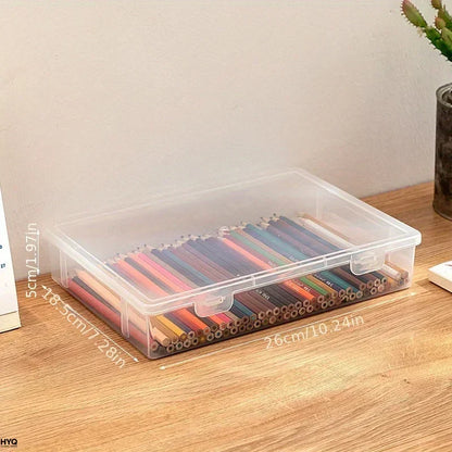 Transparent Pencil Storage Case for Organization