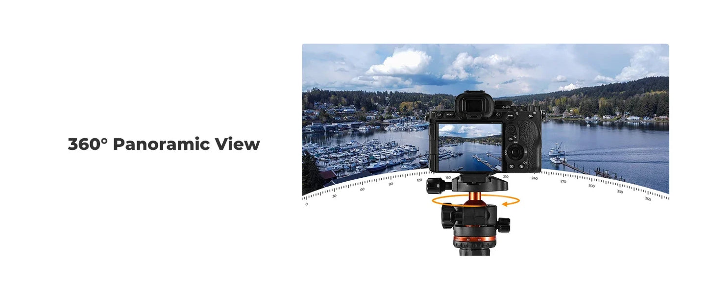 Lightweight Tripod for Cameras – 178cm Height
