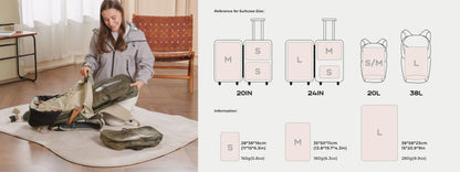 Vacuum Sealed Compression Backpack for Travel