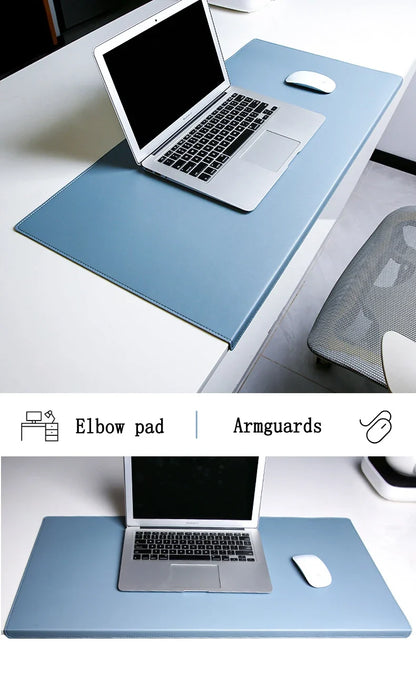 Wrist Support Desk Mat in PU Leather