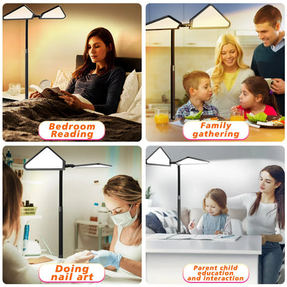 Dual-Arm Desk Lamp with Gooseneck Design