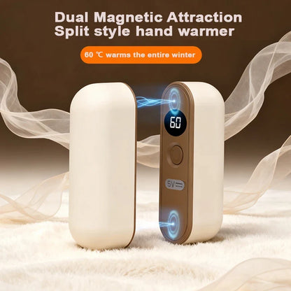 Split Design Dual Magnetic Hand Warmer