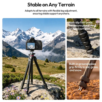 Carbon Fiber Tripod and Monopod Combo - 2-in-1 Design