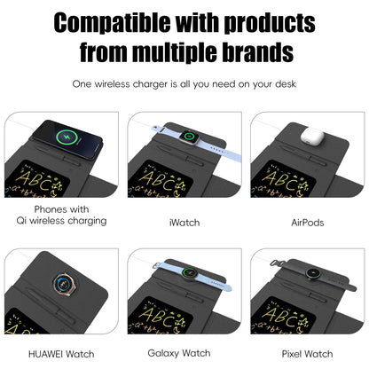 Writing Tablet and Foldable Mouse Pad with Charging Feature
