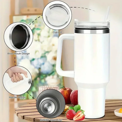 Water Bottle with Straw – Insulated Design
