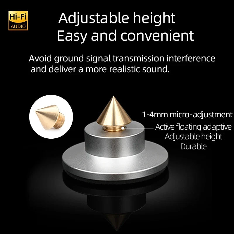 Set of 4 Speaker Spike Feet for HiFi Systems