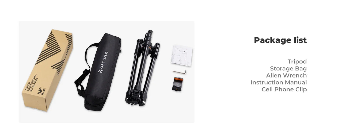 Lightweight Tripod for Cameras – 178cm Height