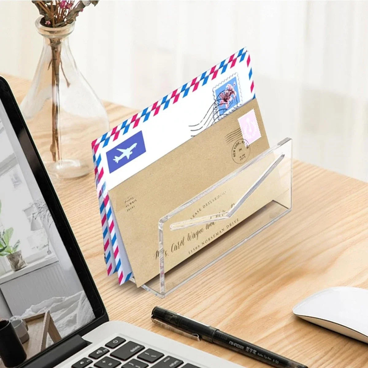 Desktop Organizer for Letters - Acrylic Letter Sorting Tray