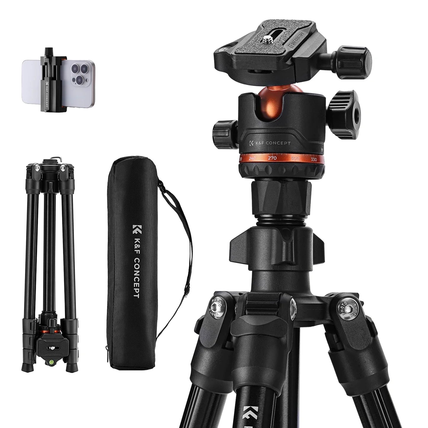Lightweight Tripod for Cameras – 178cm Height
