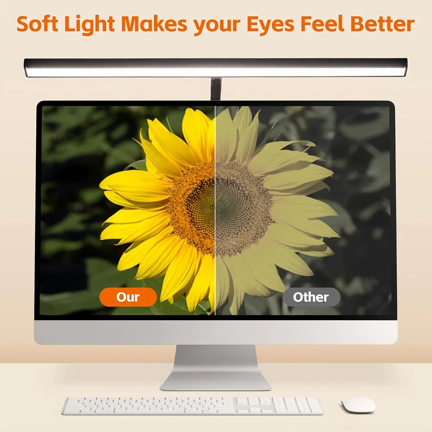 Sturdy Desk Lamp with 88 LEDs and Clamp Attachment