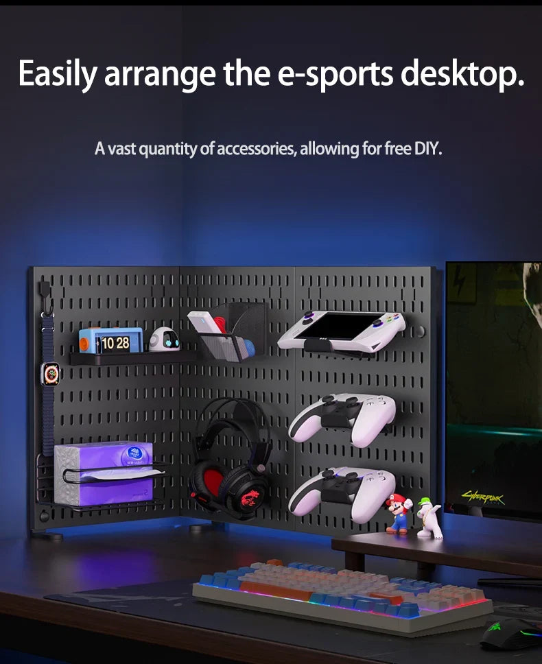 Vertical Pegboard Organizer for Desk Use