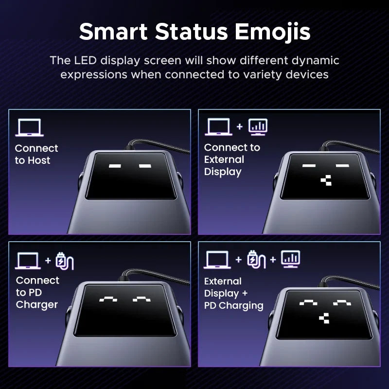 6-Port Docking Station with Multiple Connectivity Options