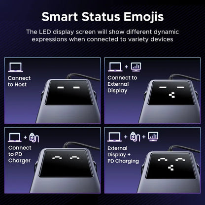 6-Port Docking Station with Multiple Connectivity Options